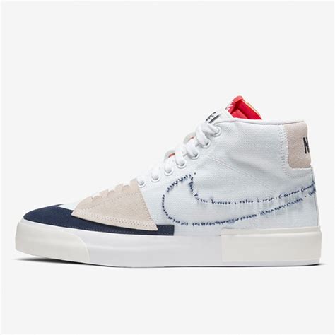 Nike SB Zoom Blazer Mid Sneaker blau weiß 